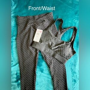 Women’s Bootylicious workout pants set/ LG/like new